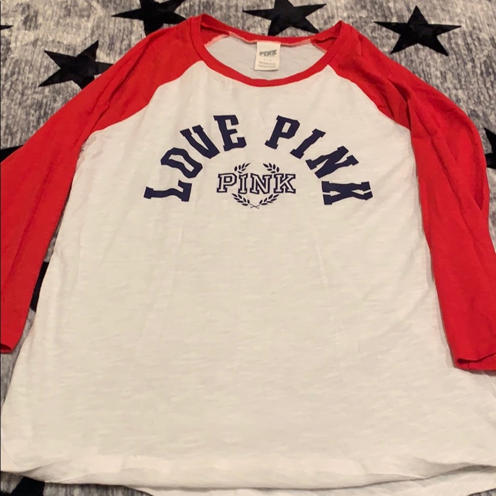 PINK baseball tee